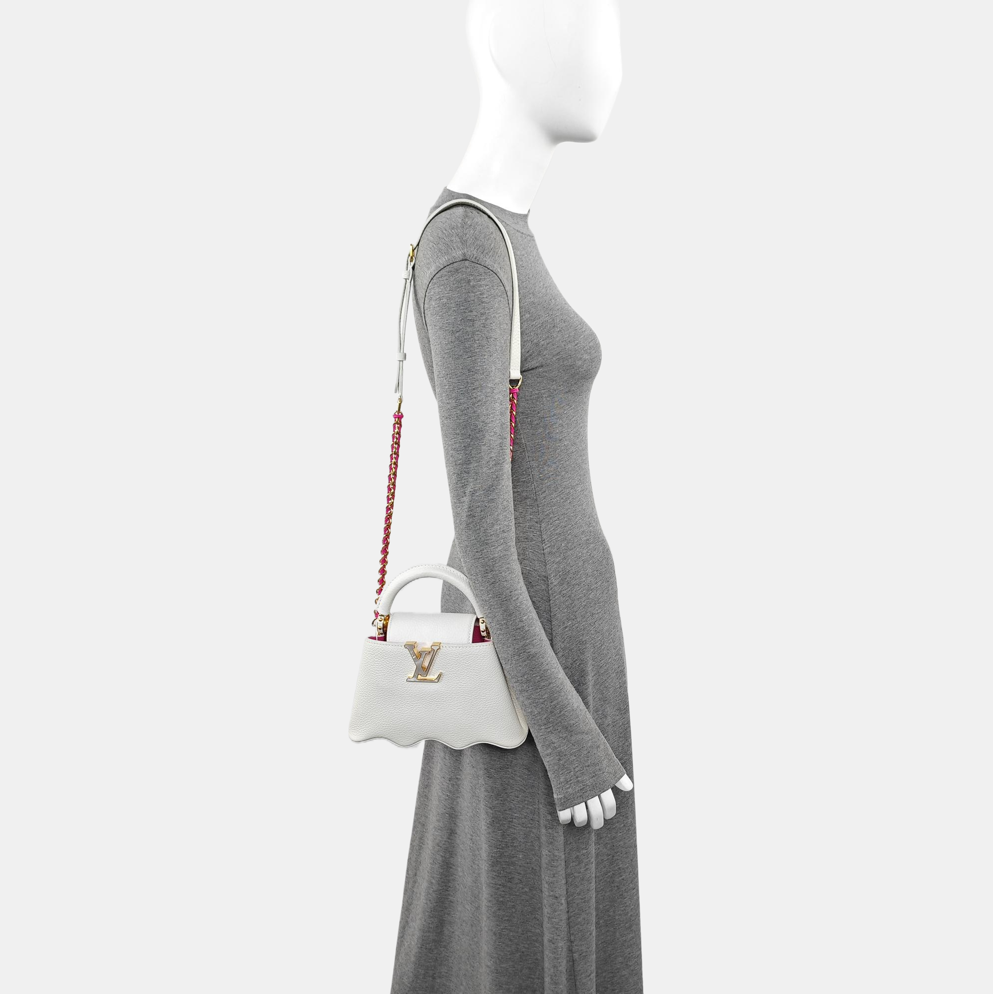 CAPUCINES Mini Calfskin White