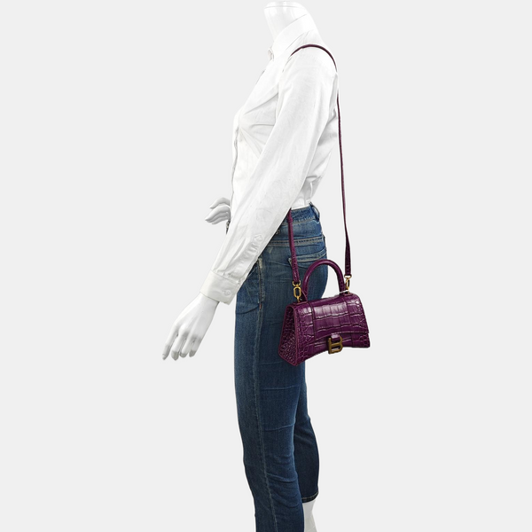 Hourglass XS Calfskin Purple