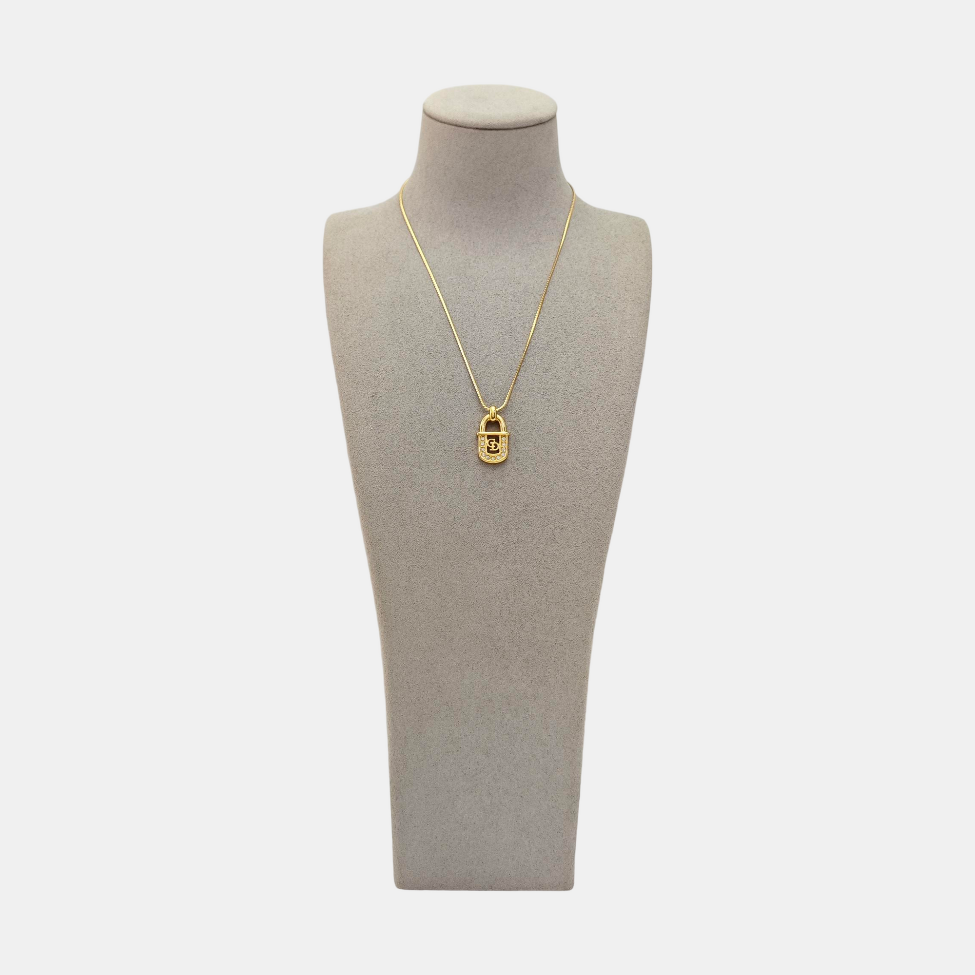 Petit CD Metal Gold Necklace