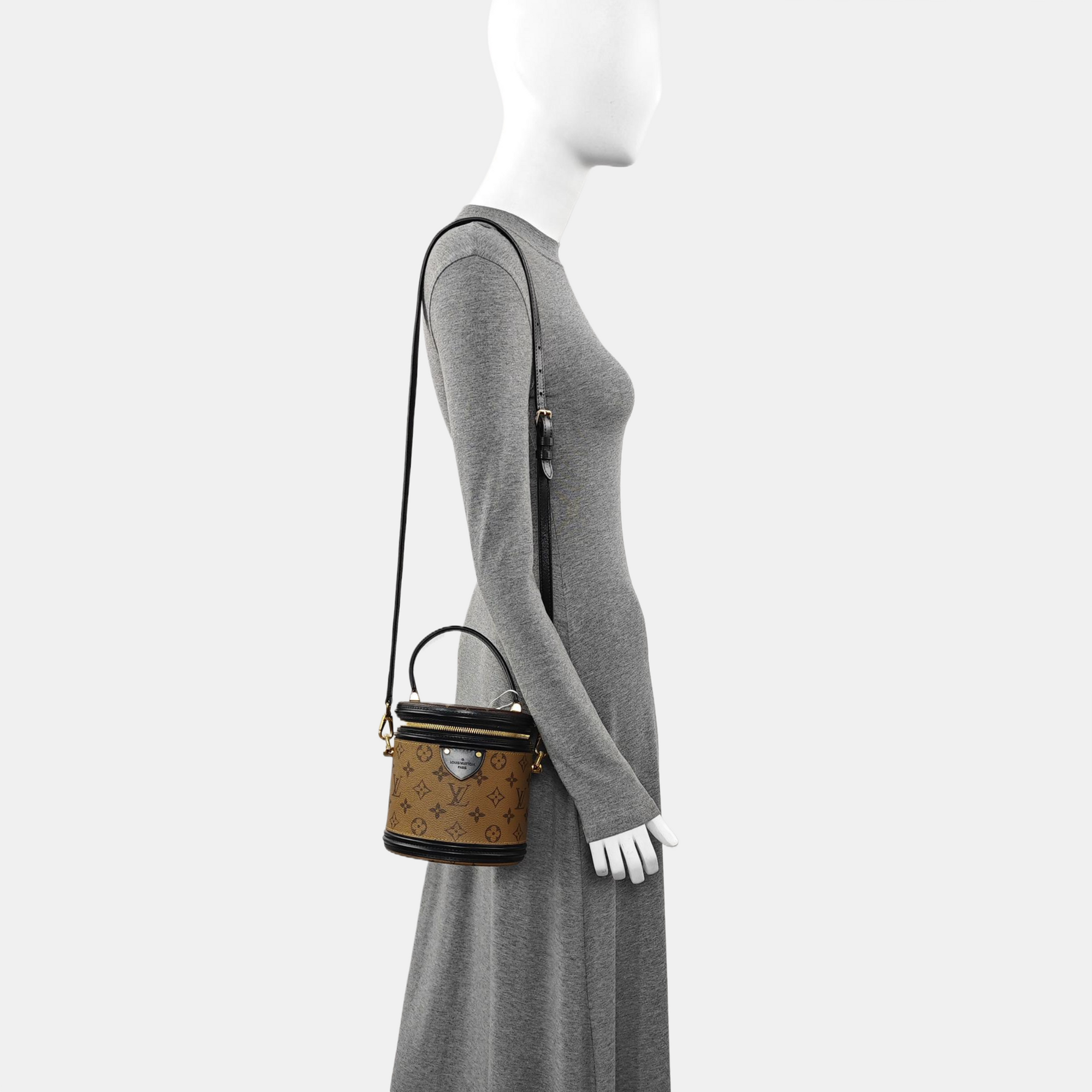 CANNES PM Monogram Coated Canvas Brown