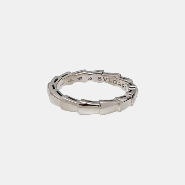SERPENTI 18k White Gold Silver Ring EU 55