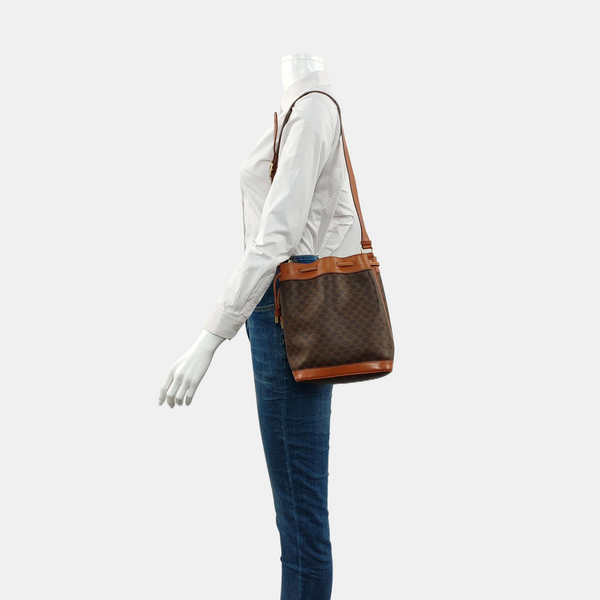 MACADAM BUCKET Coated Canvas Brown