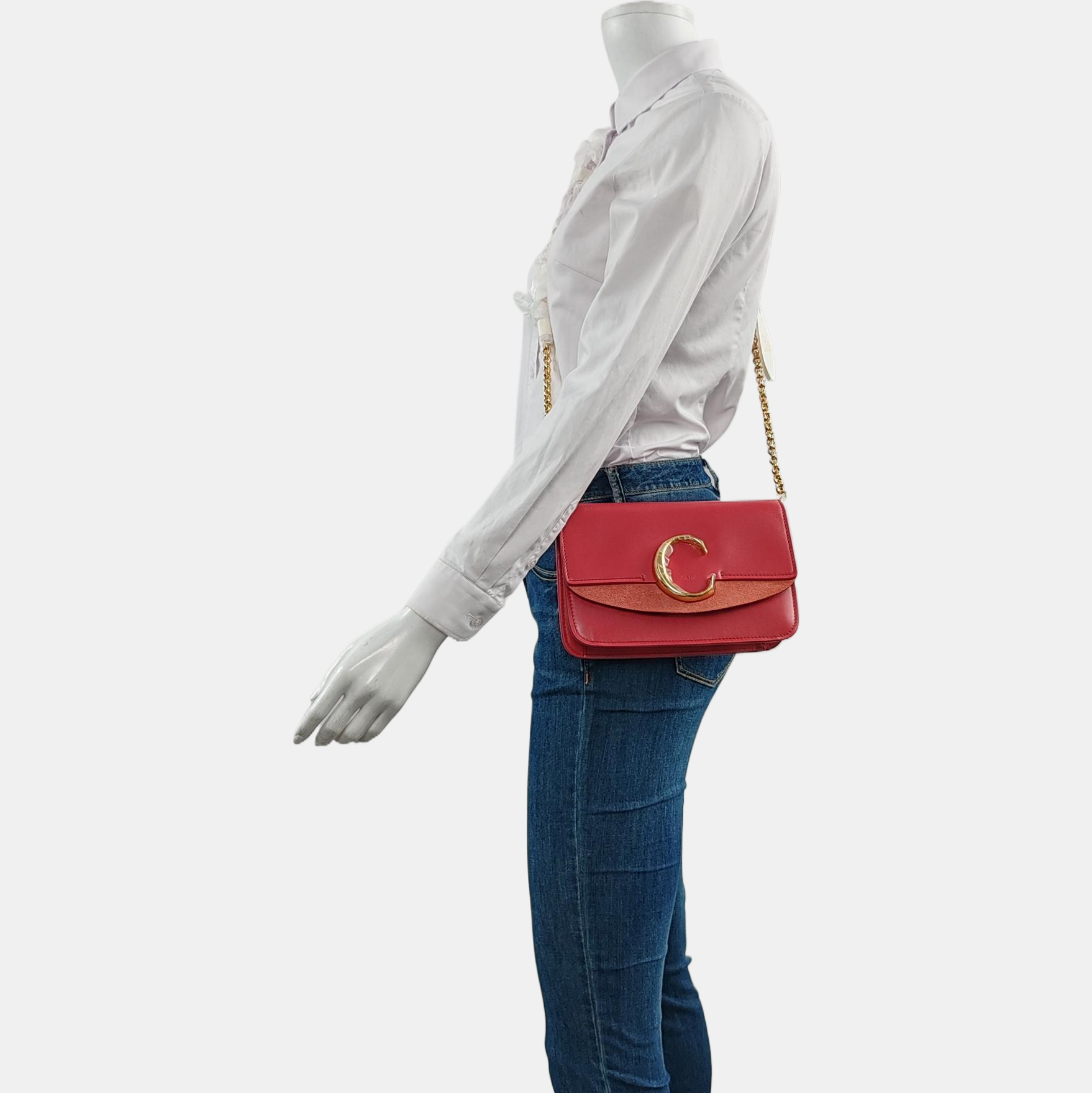 Chloé C Calfskin Red