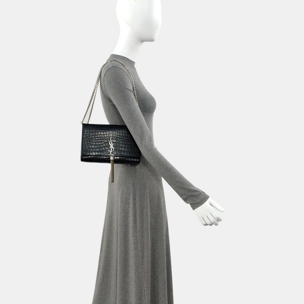 Authenticated pre-owned  KATE Medium Calfskin Black - Shoulder Bag at Looply