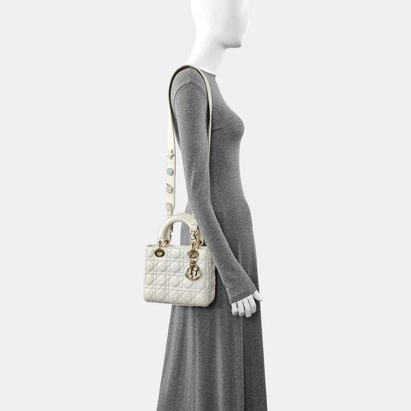 Lady Dior Cannage Lambskin White
