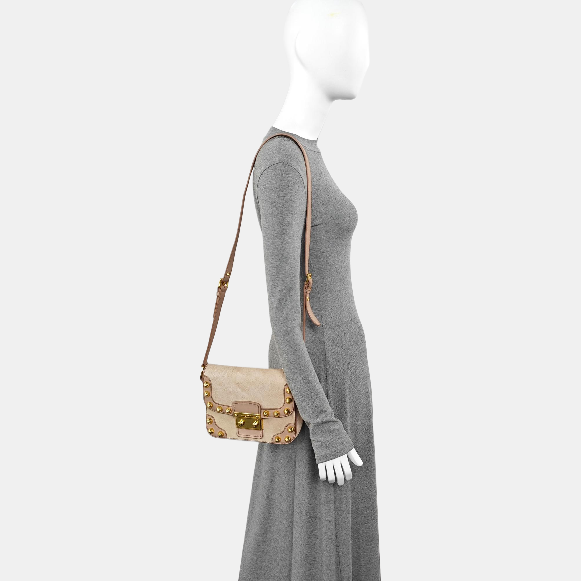 Fur Shoulder Bag Pink