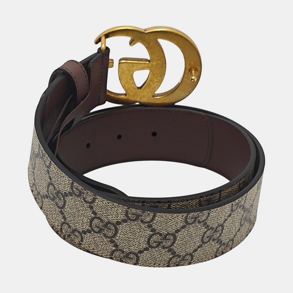 Leather Belt Beige