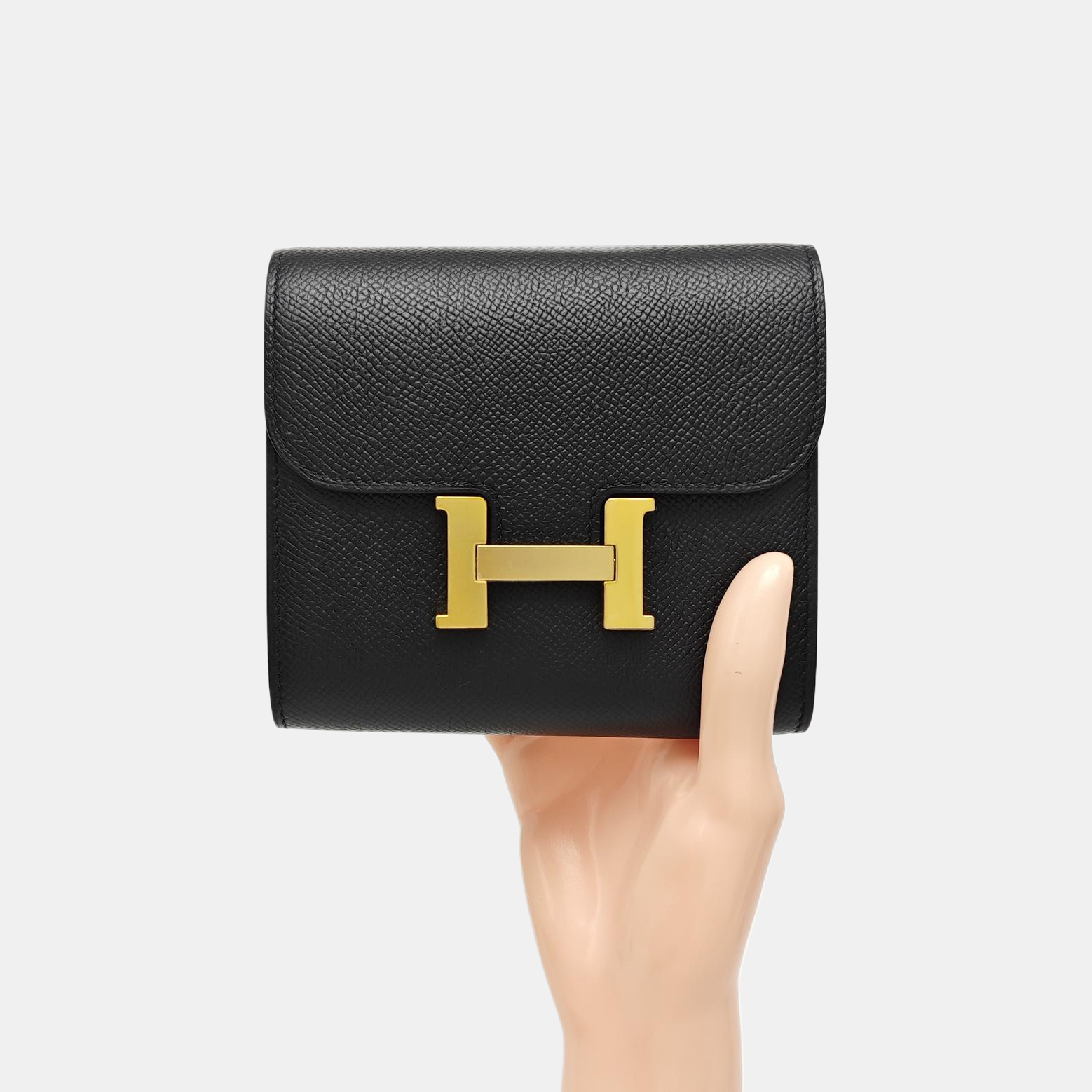 Constance Epsom Black Wallet