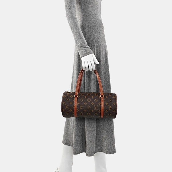 PAPILLON Monogram Coated Canvas Brown