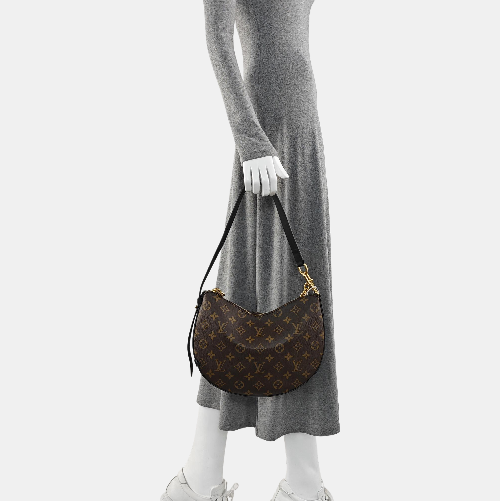COOKIE BB Monogram Coated Canvas Brown