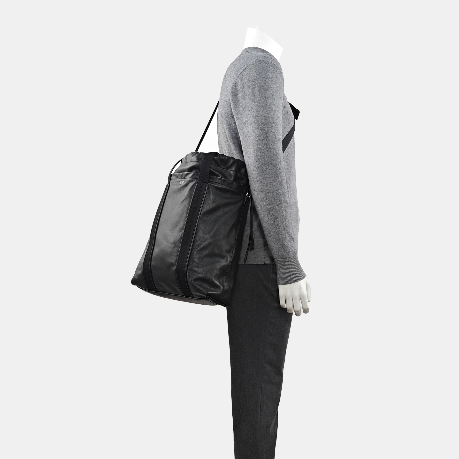 Calfskin Shoulder Bag Black