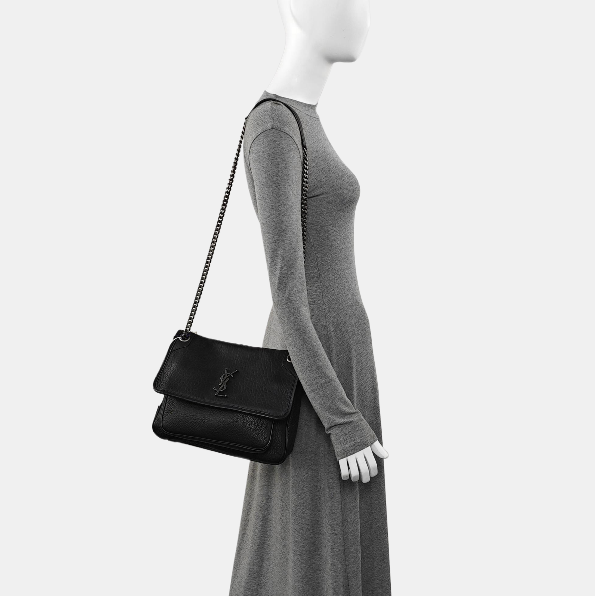 NIKI Medium Lambskin Black