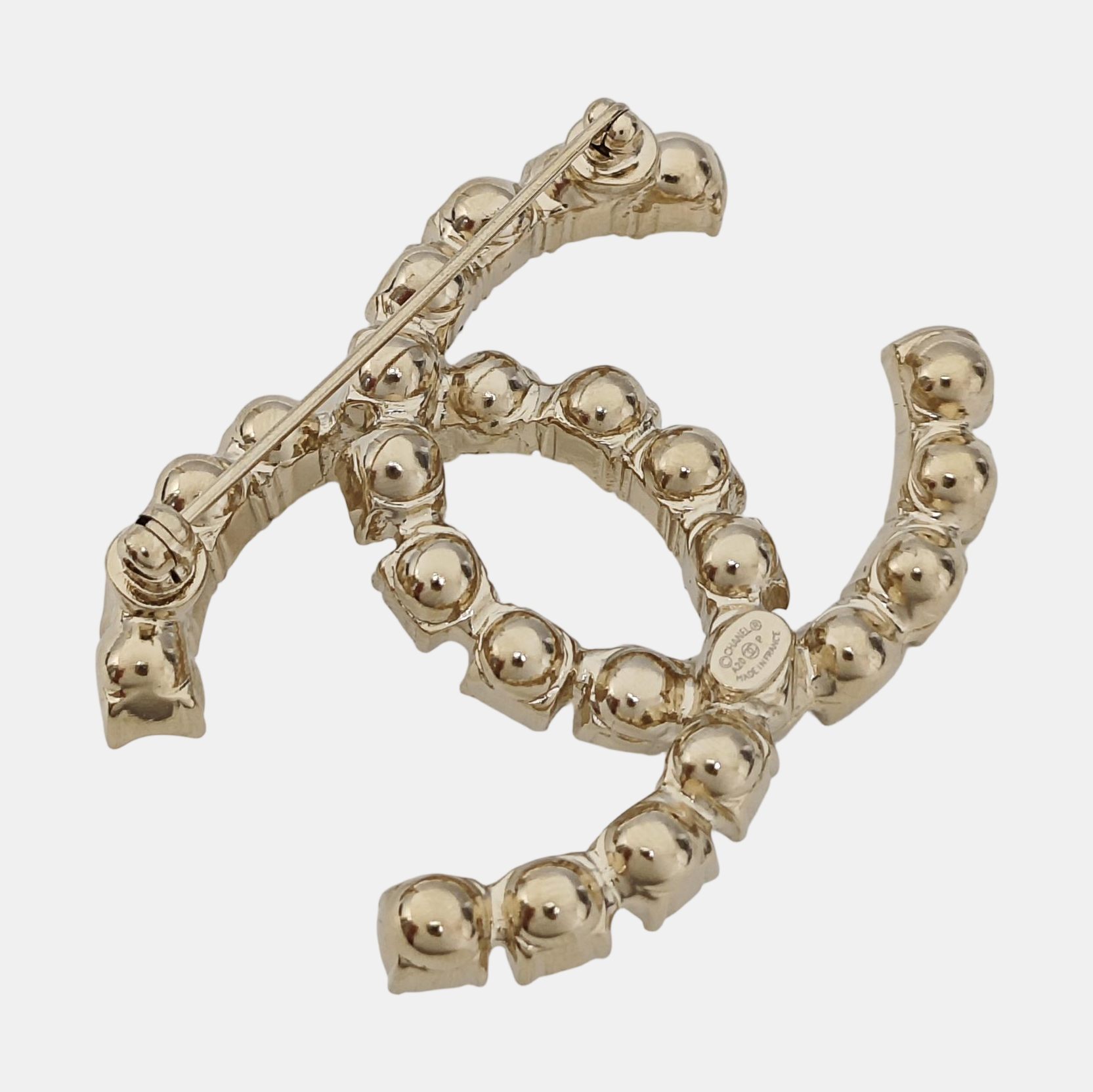 Metal Gold Brooch