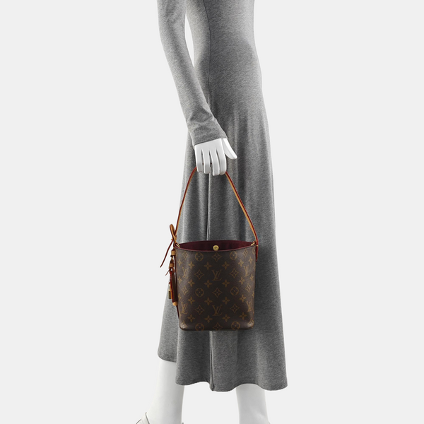 ALL IN BB Monogram Coated Canvas Brown