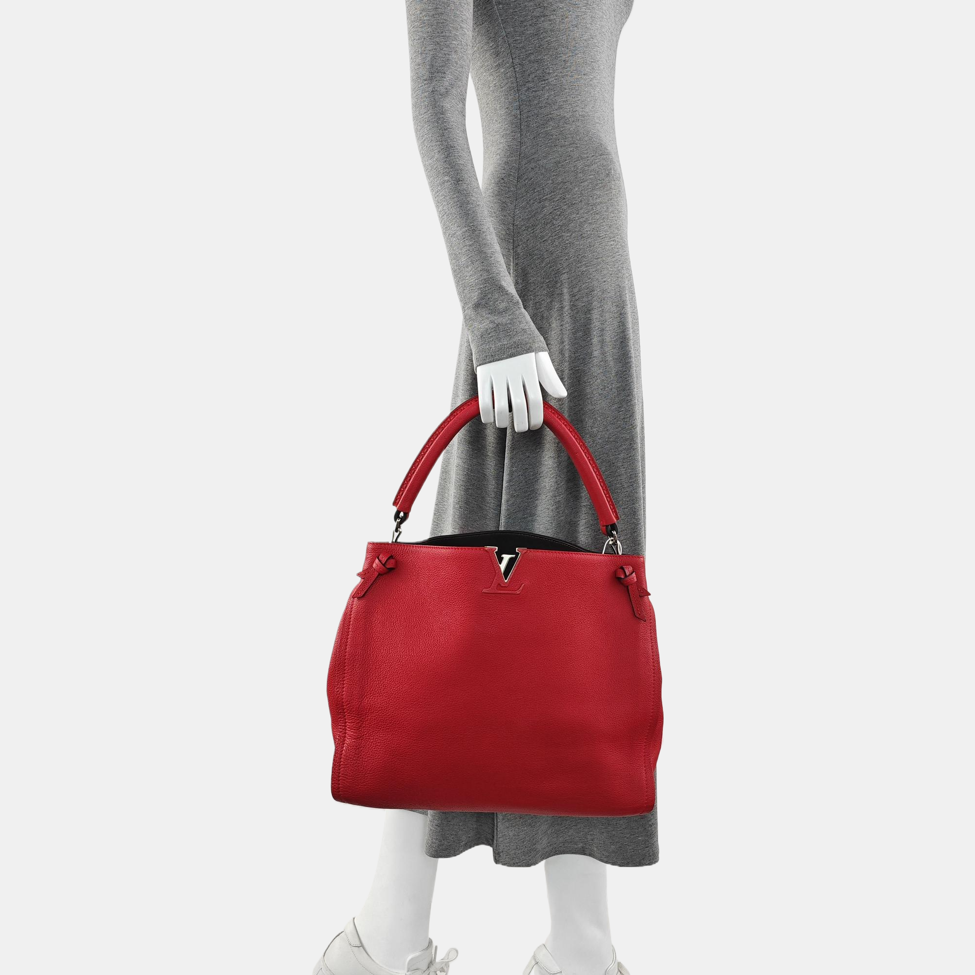 CAPUCINES GM Calfskin Red