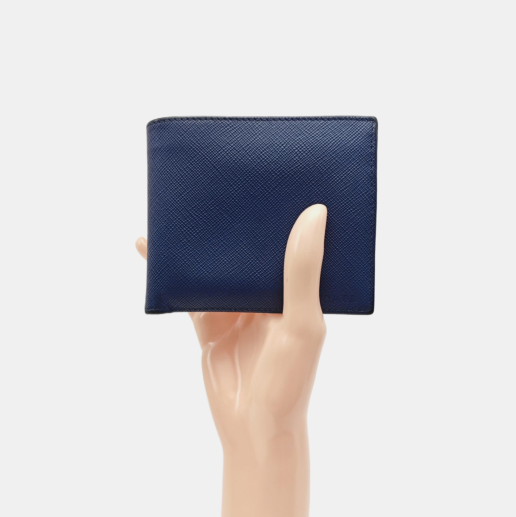 Saffiano Calfskin Card Holder Blue