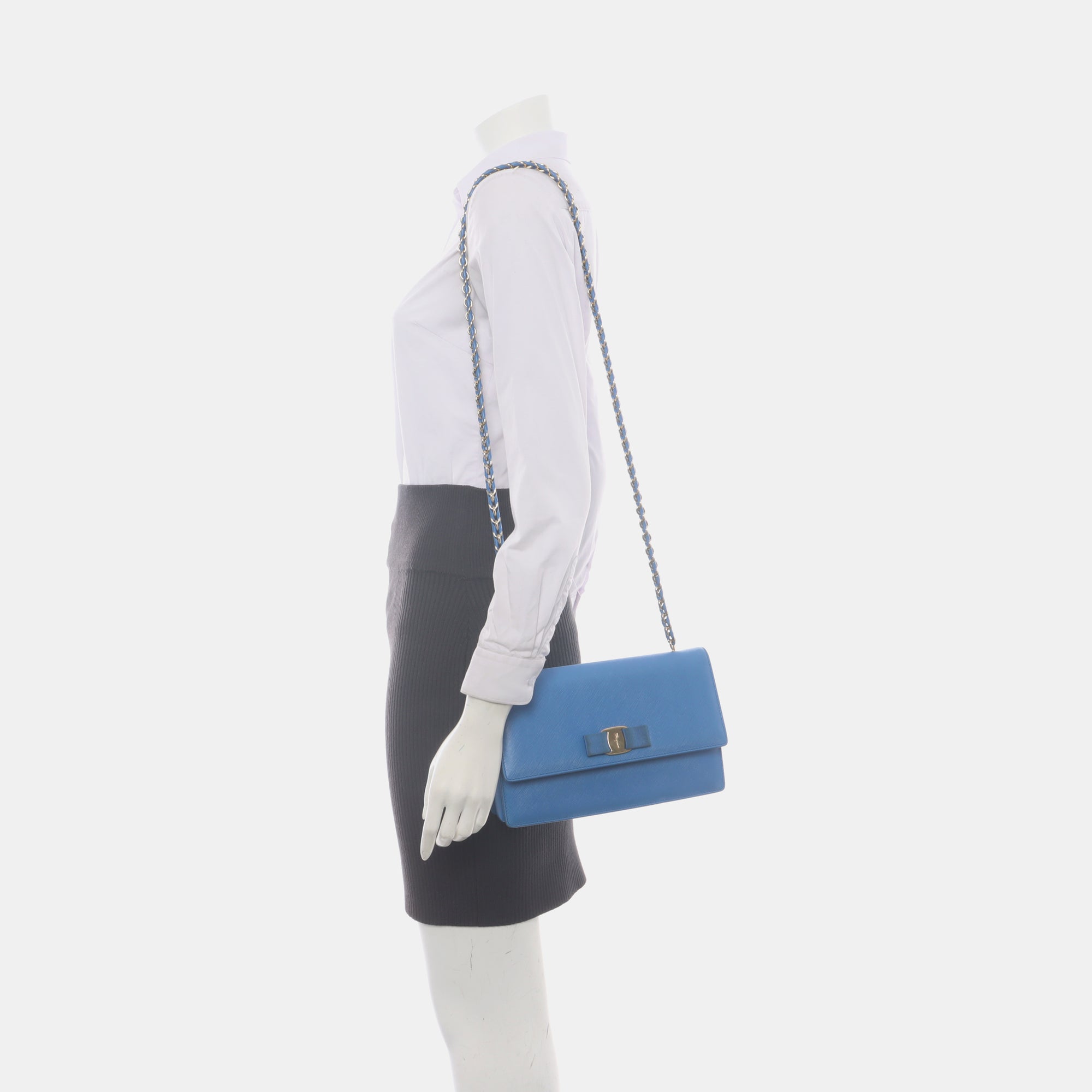 Ginny Calfskin Blue