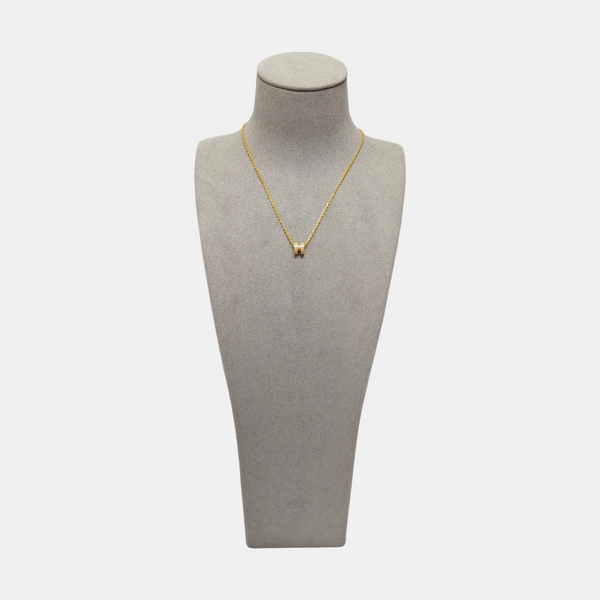 Pop H Metal Gold Necklace