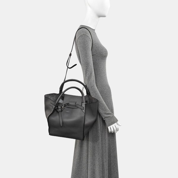 BIG BAG Small Calfskin Gray