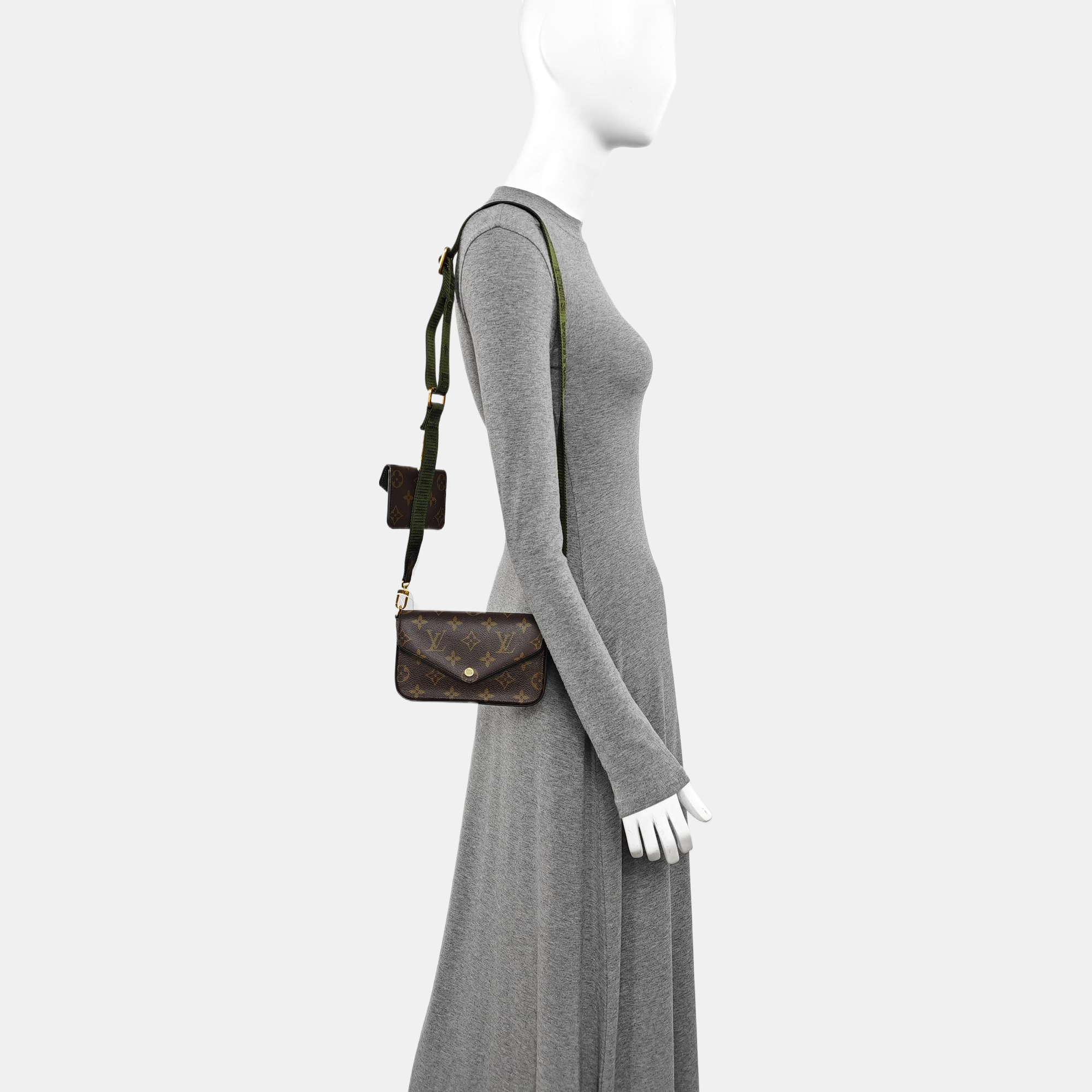 FÉLICIE Monogram Coated Canvas Brown