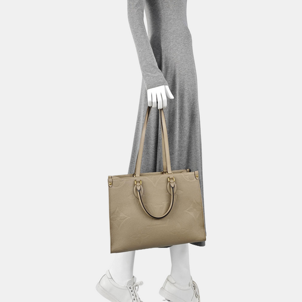 ONTHEGO MM Monogram Calfskin Gray