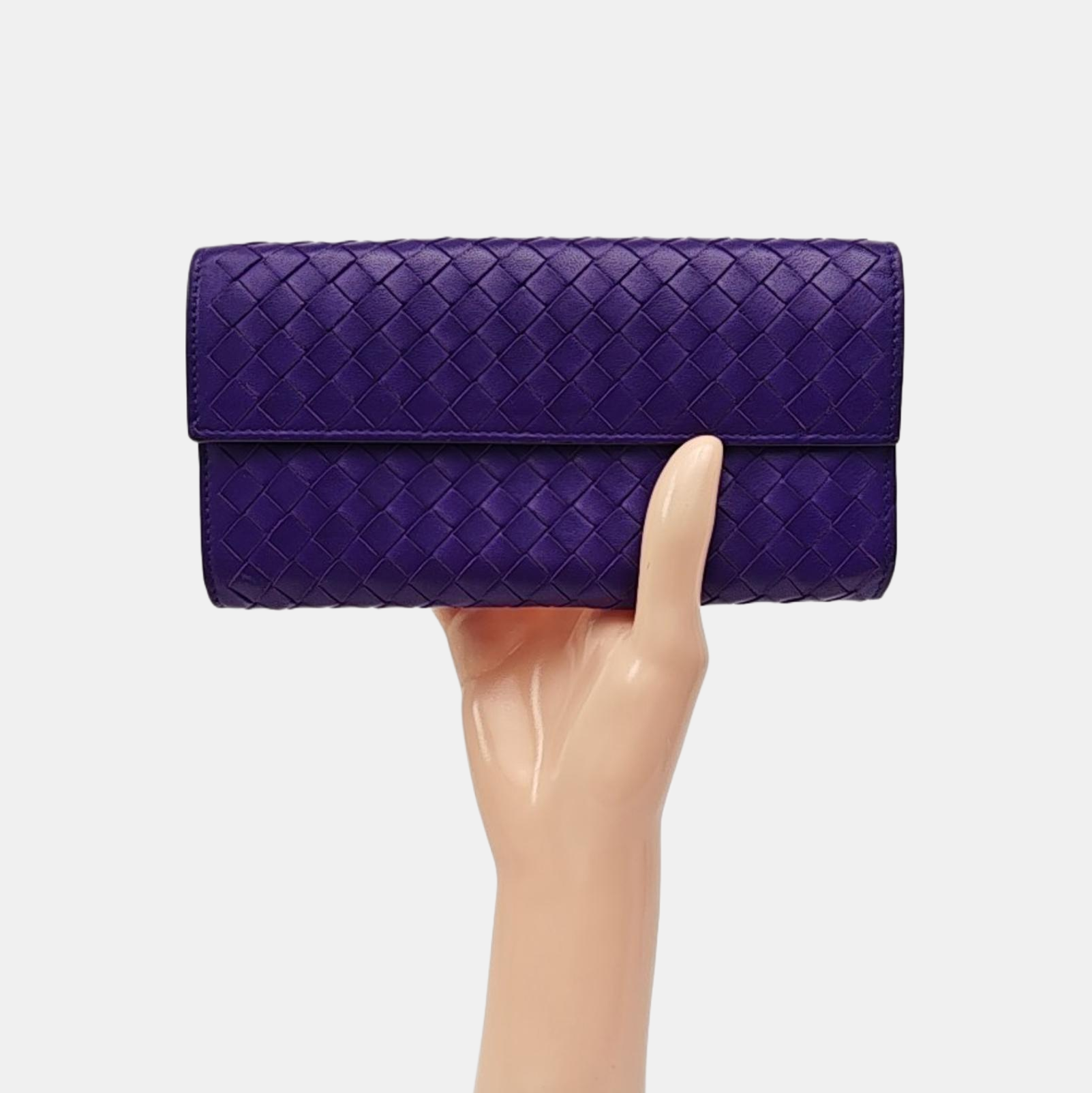Lambskin Clutch Purple