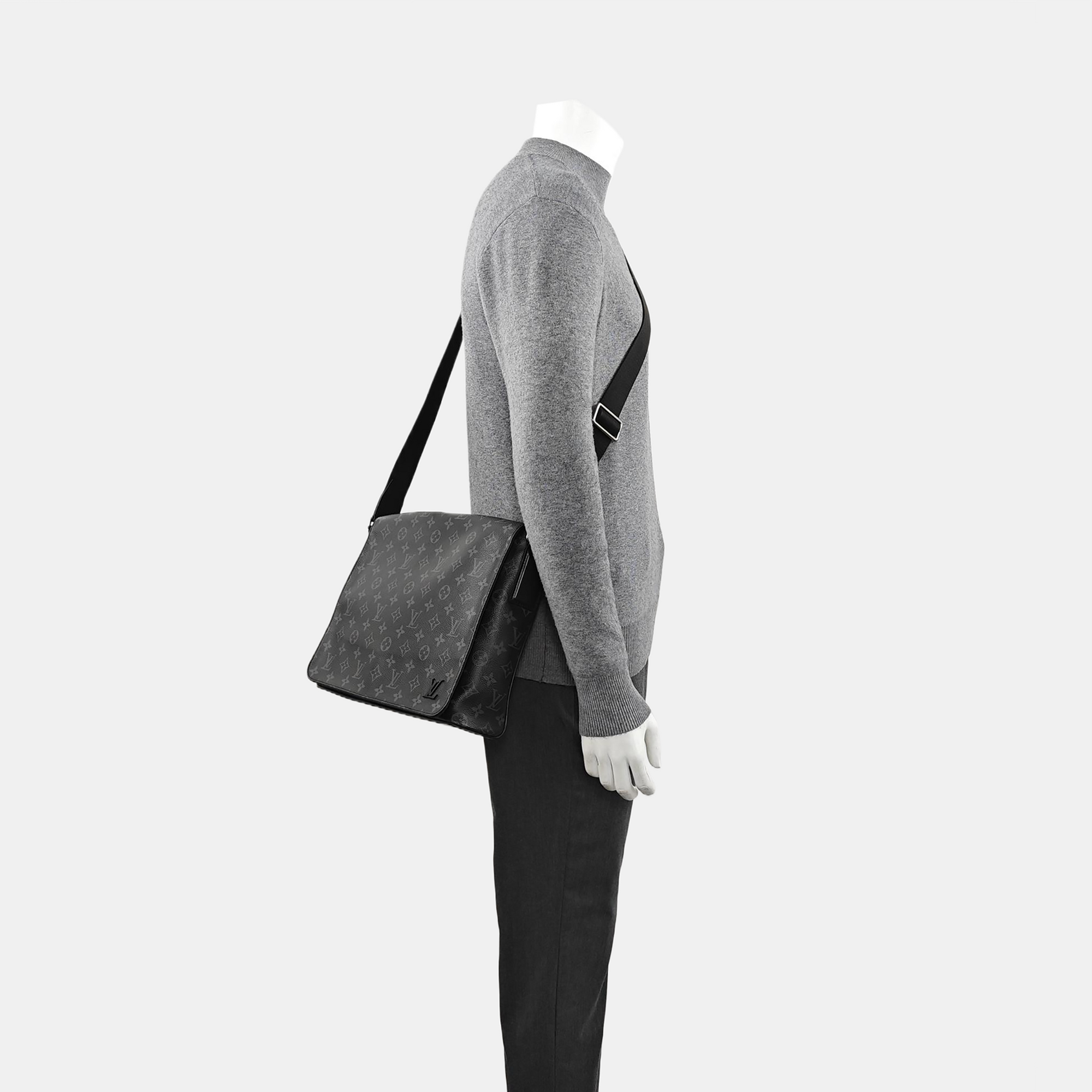 DISTRICT MM Monogram Coated Canvas Black