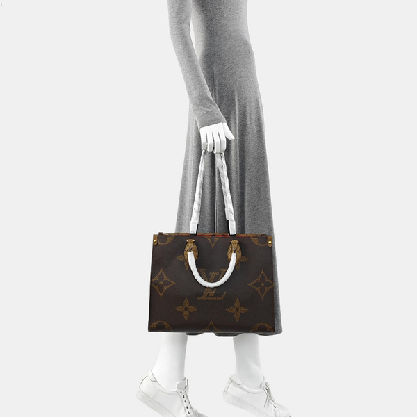 ONTHEGO MM Monogram Coated Canvas Brown