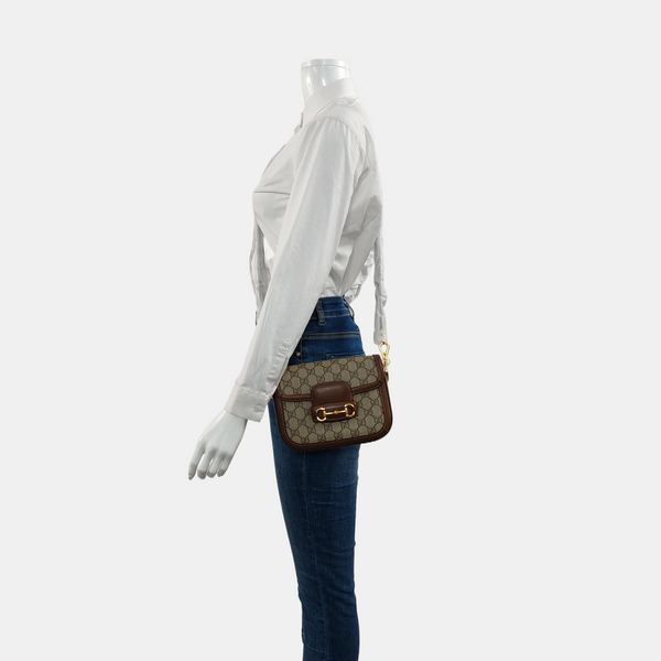 Horsebit 1955 Mini Coated Canvas Beige