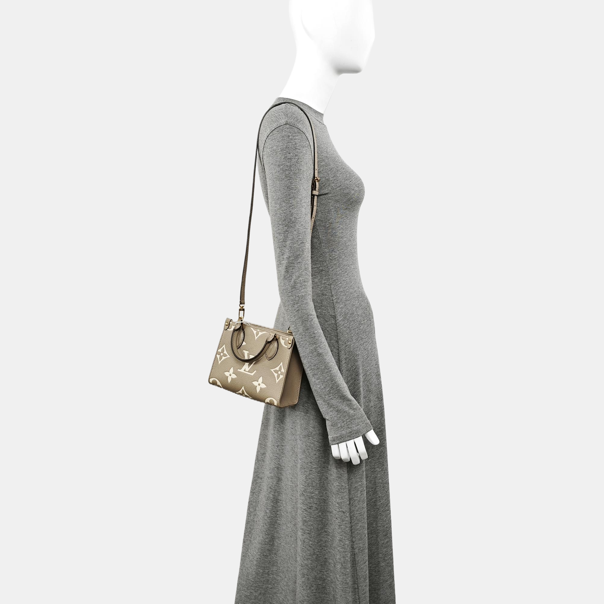 ONTHEGO BB Monogram Calfskin Gray
