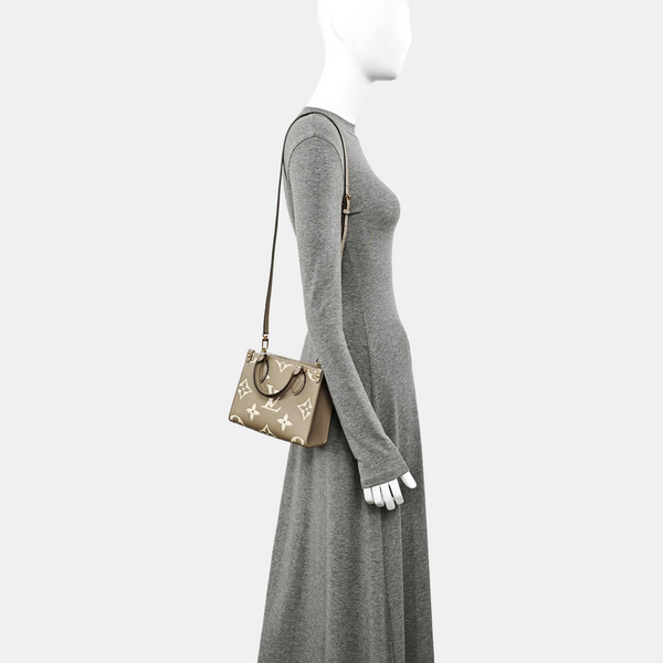 ONTHEGO BB Monogram Calfskin Gray