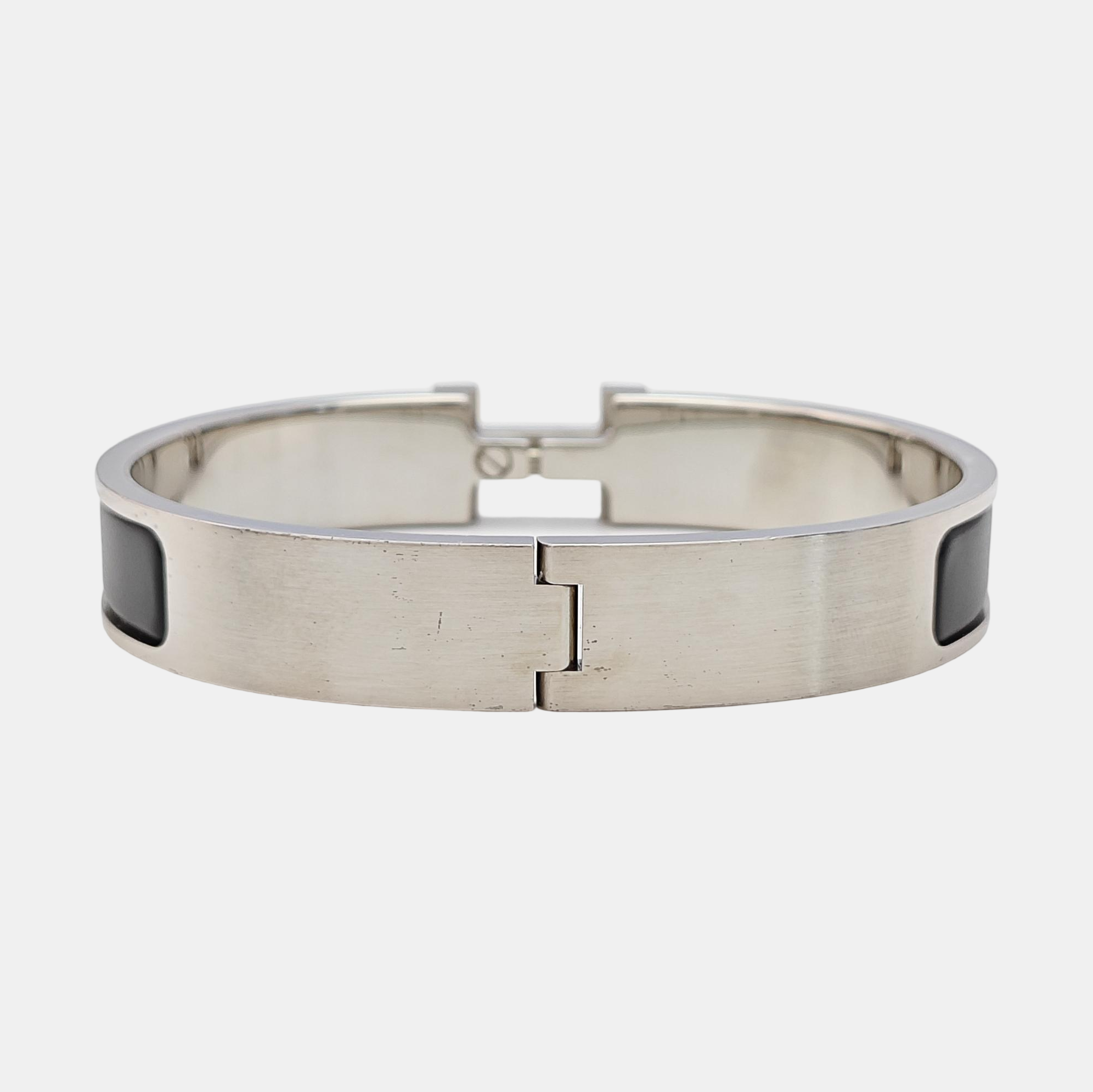 Clic Hh Metal Silver Bangle