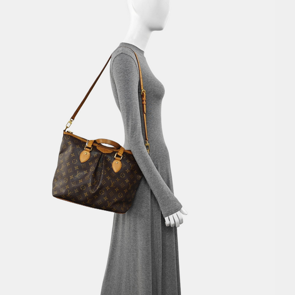 PALERMO PM Monogram Coated Canvas Brown