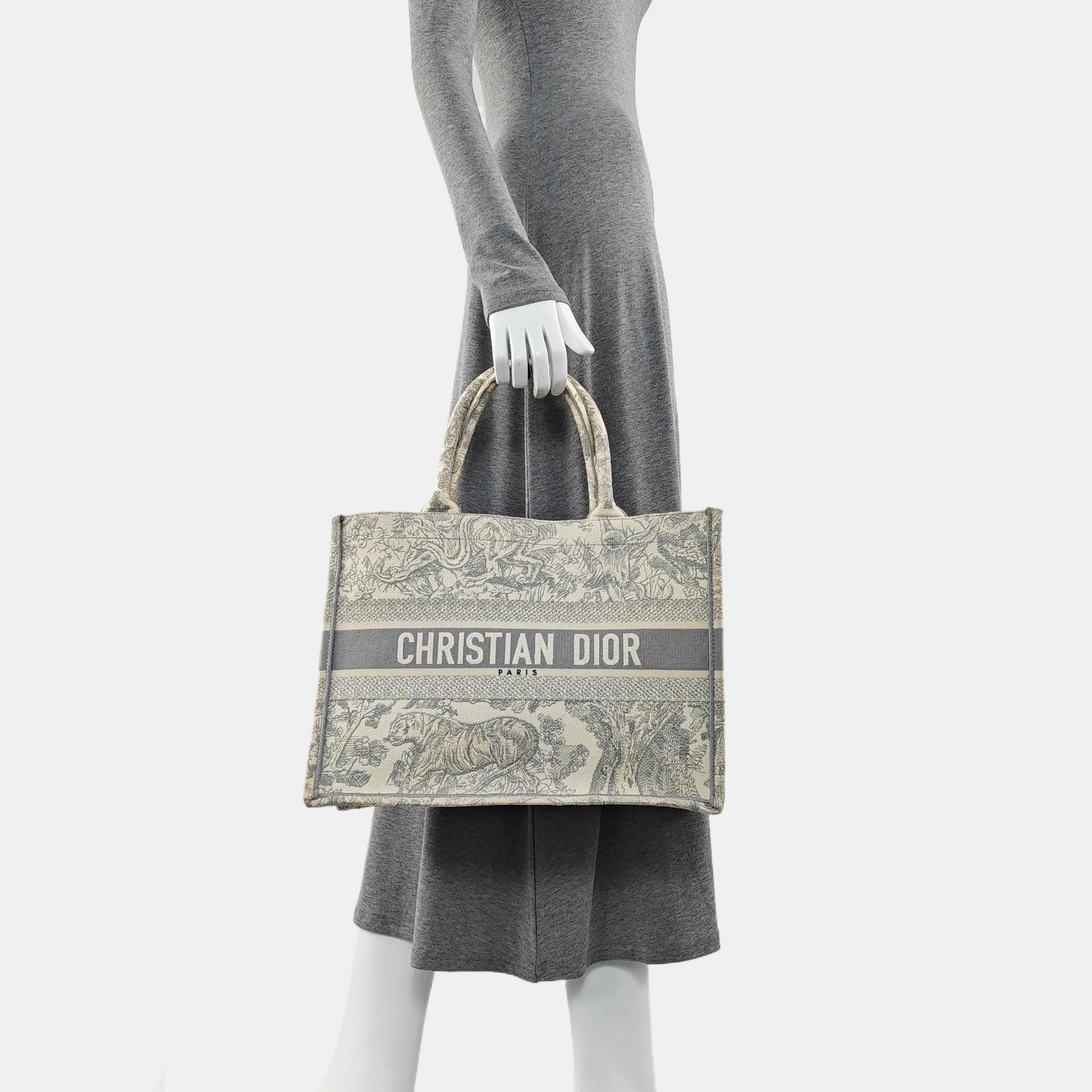 Book Tote Medium Canvas Gray