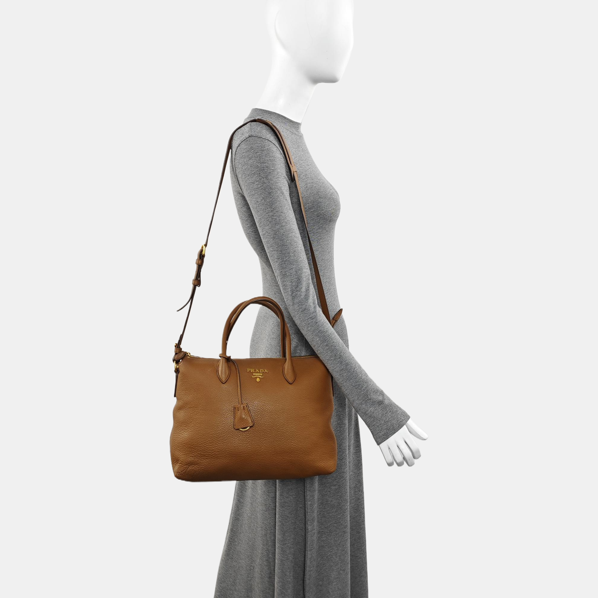Calfskin Tote Bag Brown