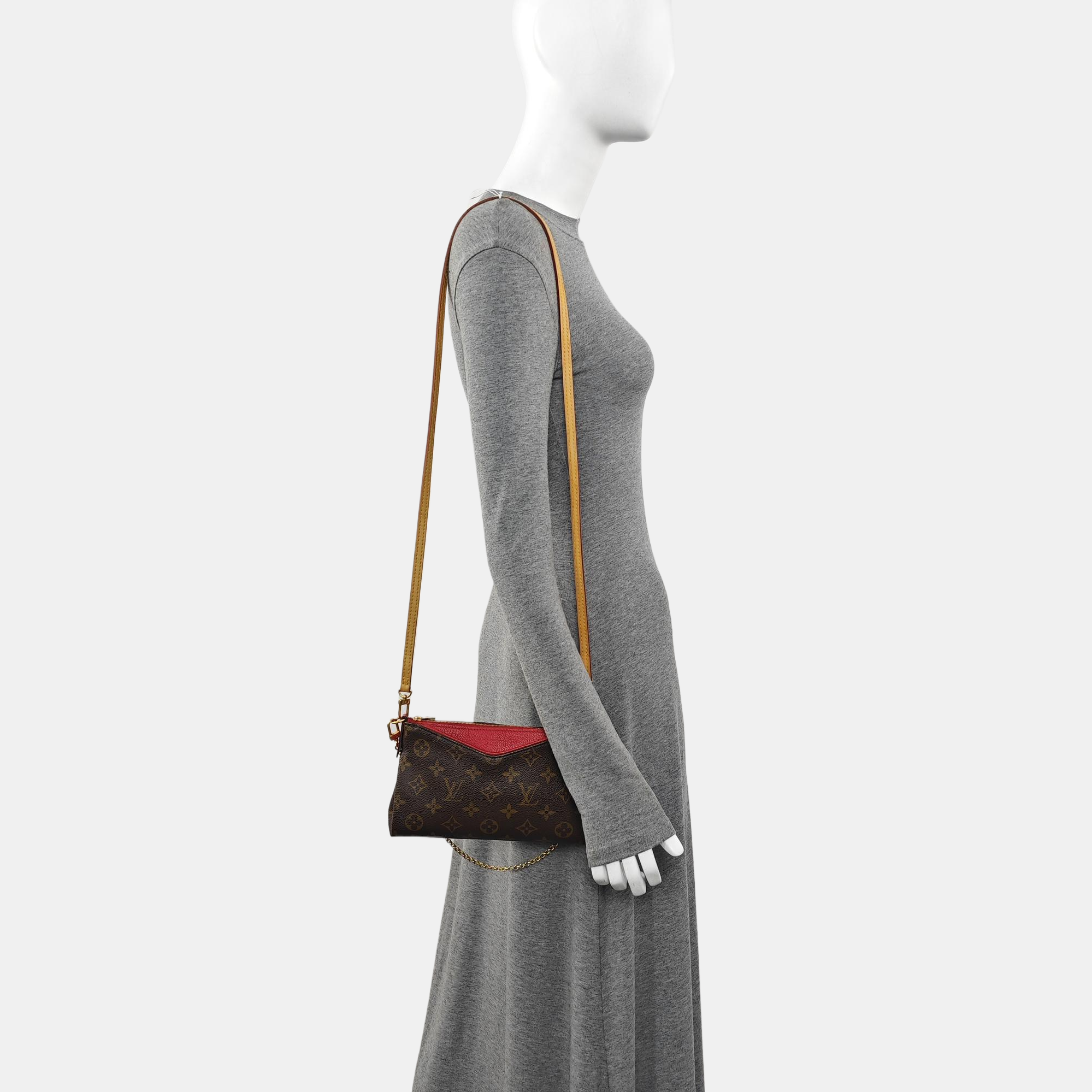 PALLAS BB Monogram Coated Canvas Brown