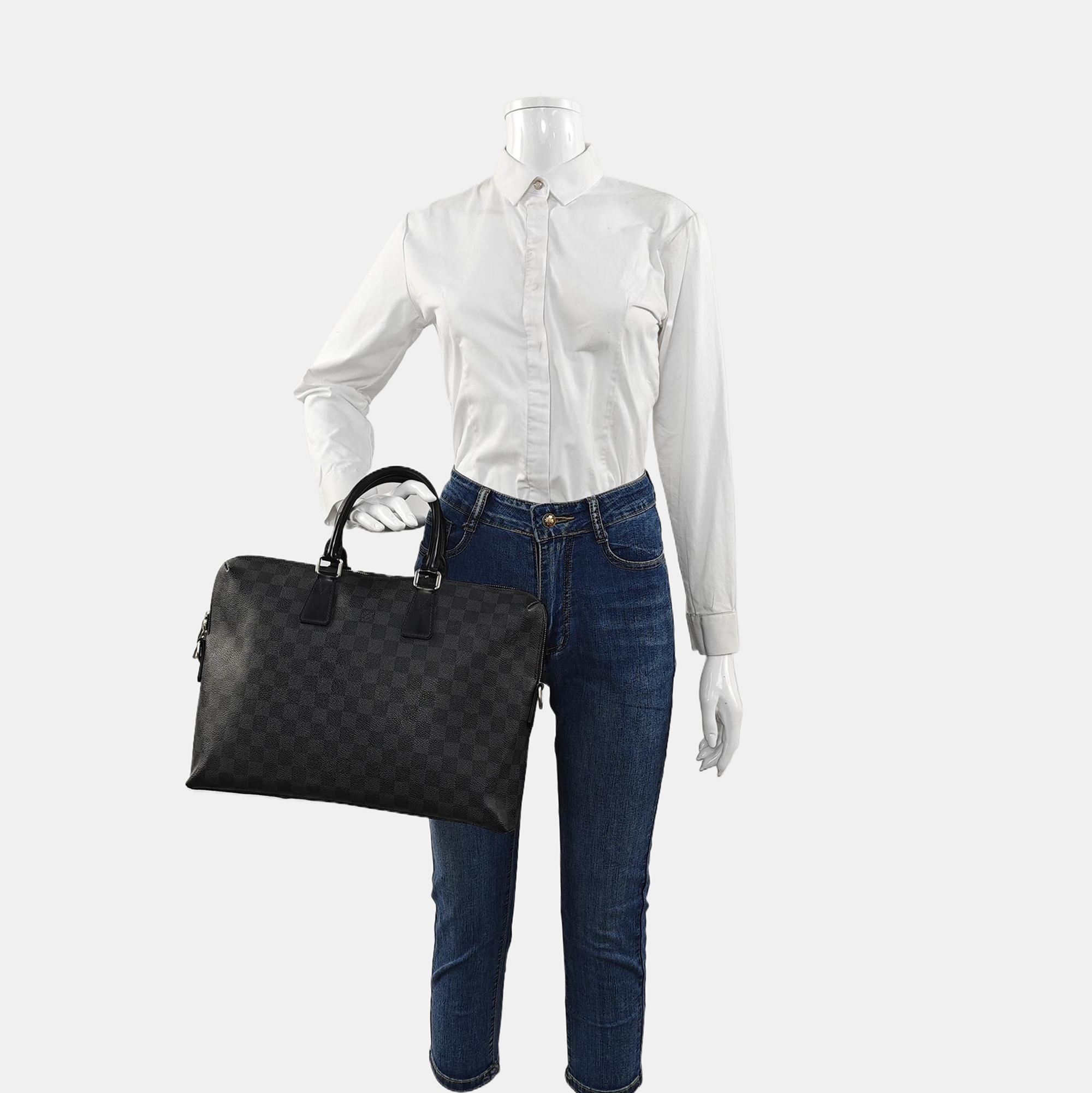 PORTE-DOCUMENTS Damier Graphite Coated Canvas Gray