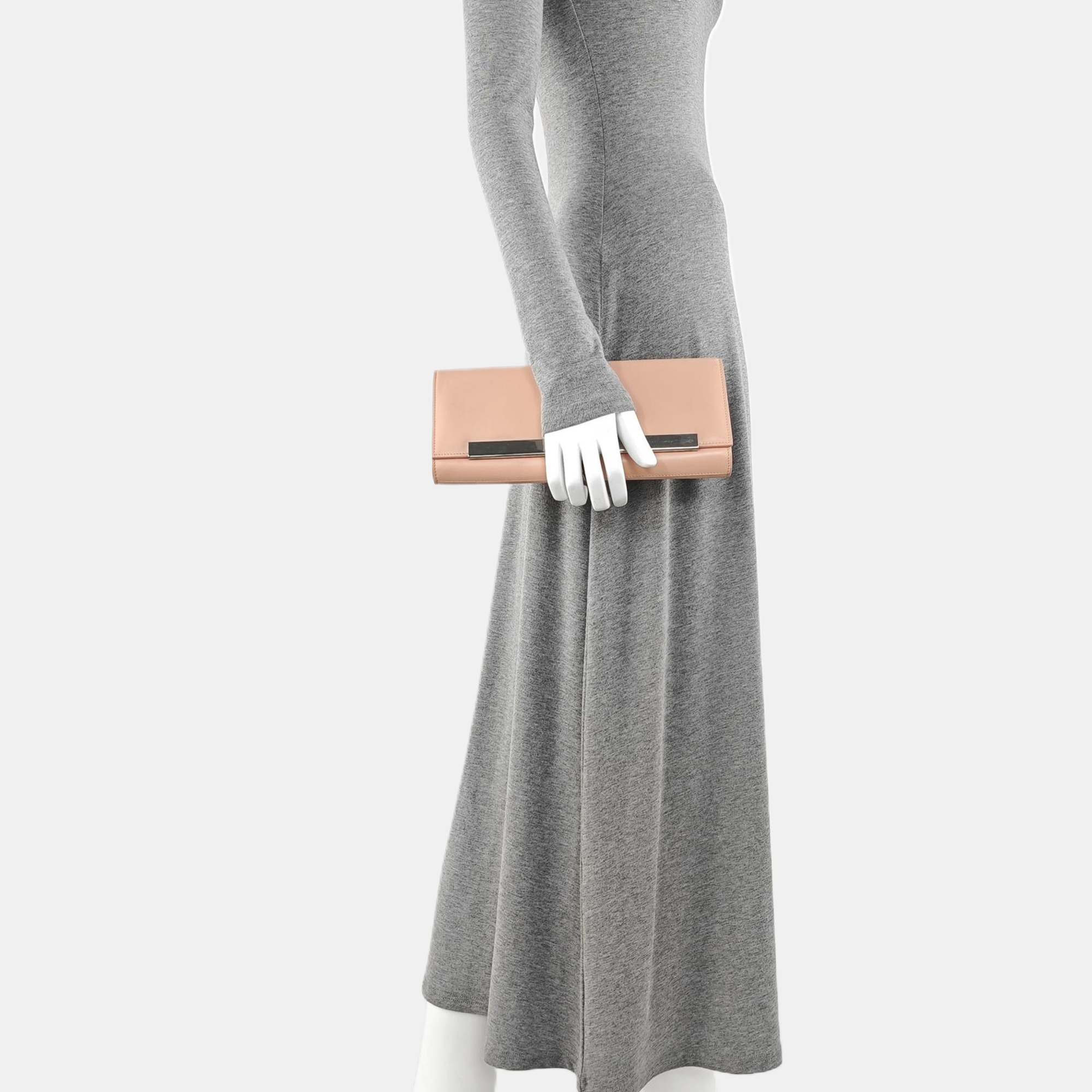 Calfskin Clutch Pink