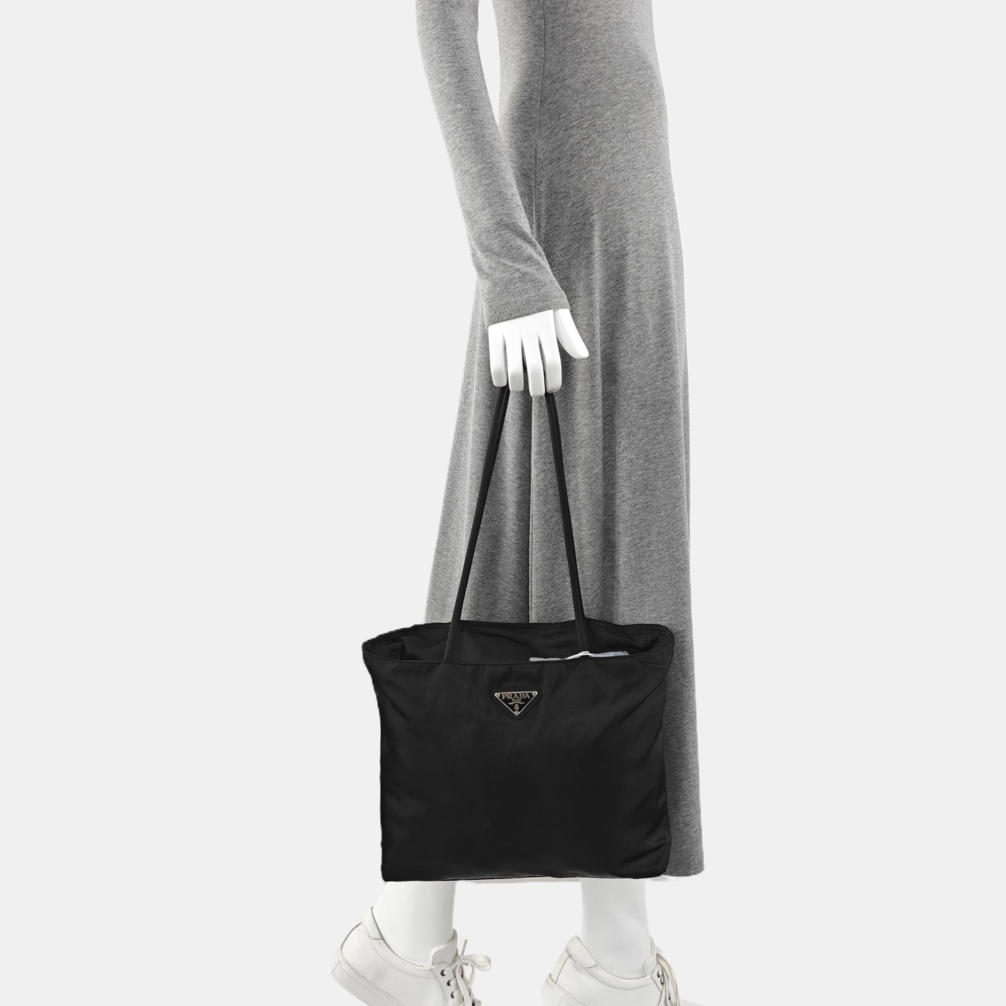 Nylon Tote Bag Black