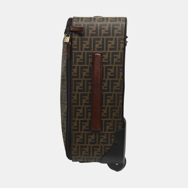 Coated Canvas Luggage Brown