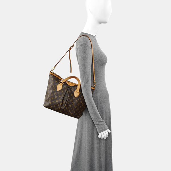 PALERMO PM Monogram Coated Canvas Brown