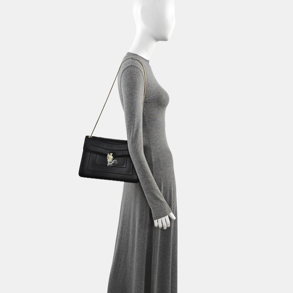 SERPENTI FOREVER Medium Quilted Calfskin Black