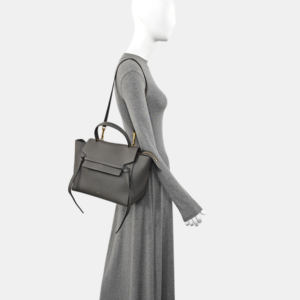 BELT Mini Calfskin Gray