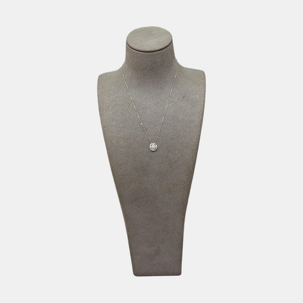 18k White Gold Silver Necklace