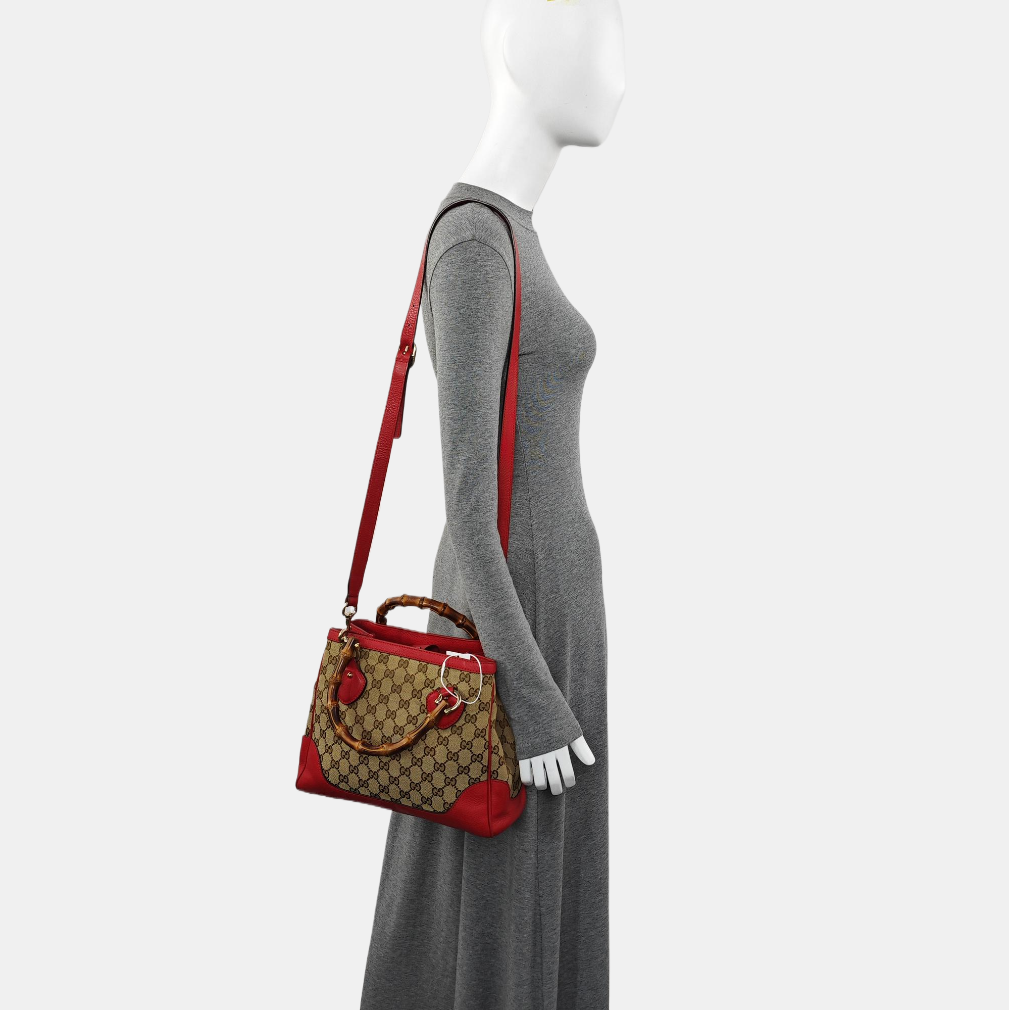 Monogram Canvas Tote Bag Beige