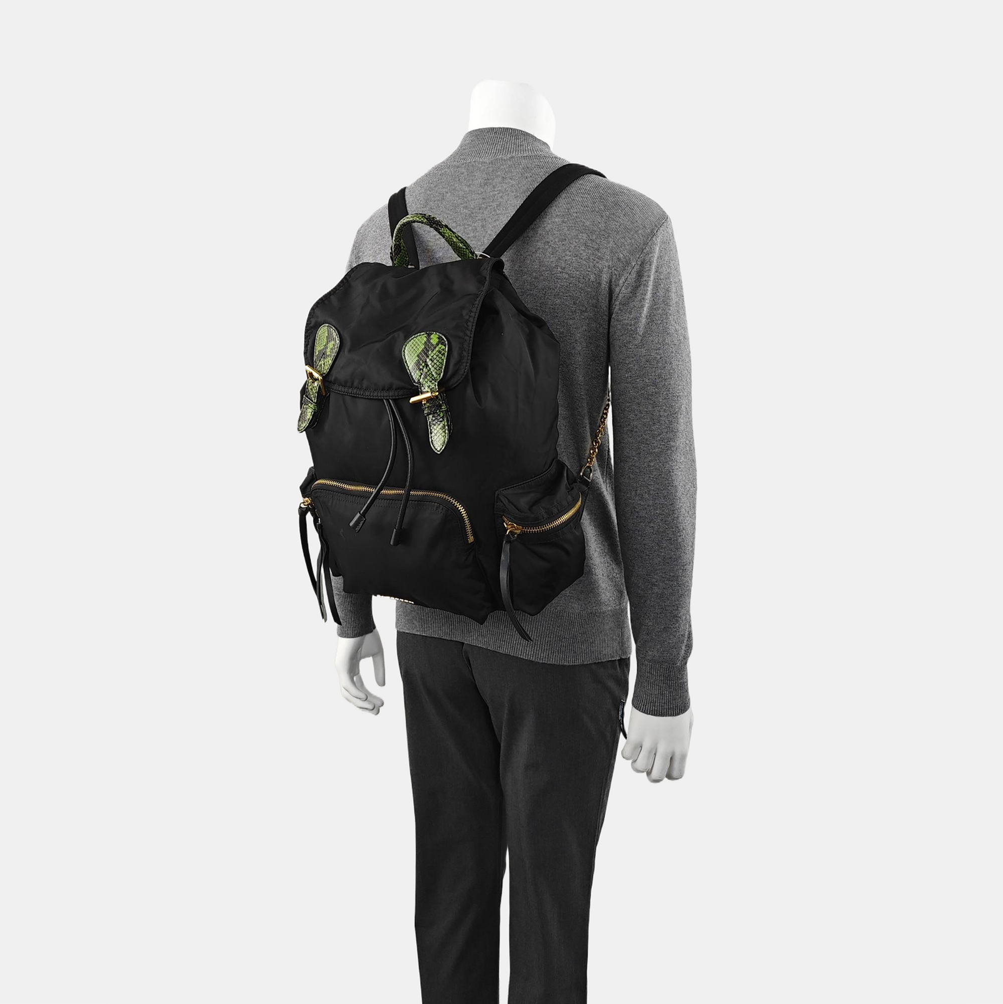The Rucksack Nylon Black
