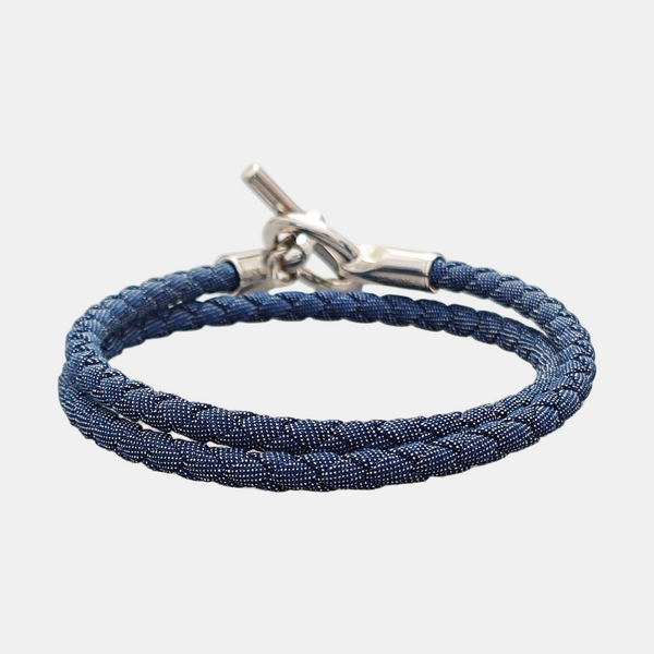 Glenan Fabric Blue Bangle
