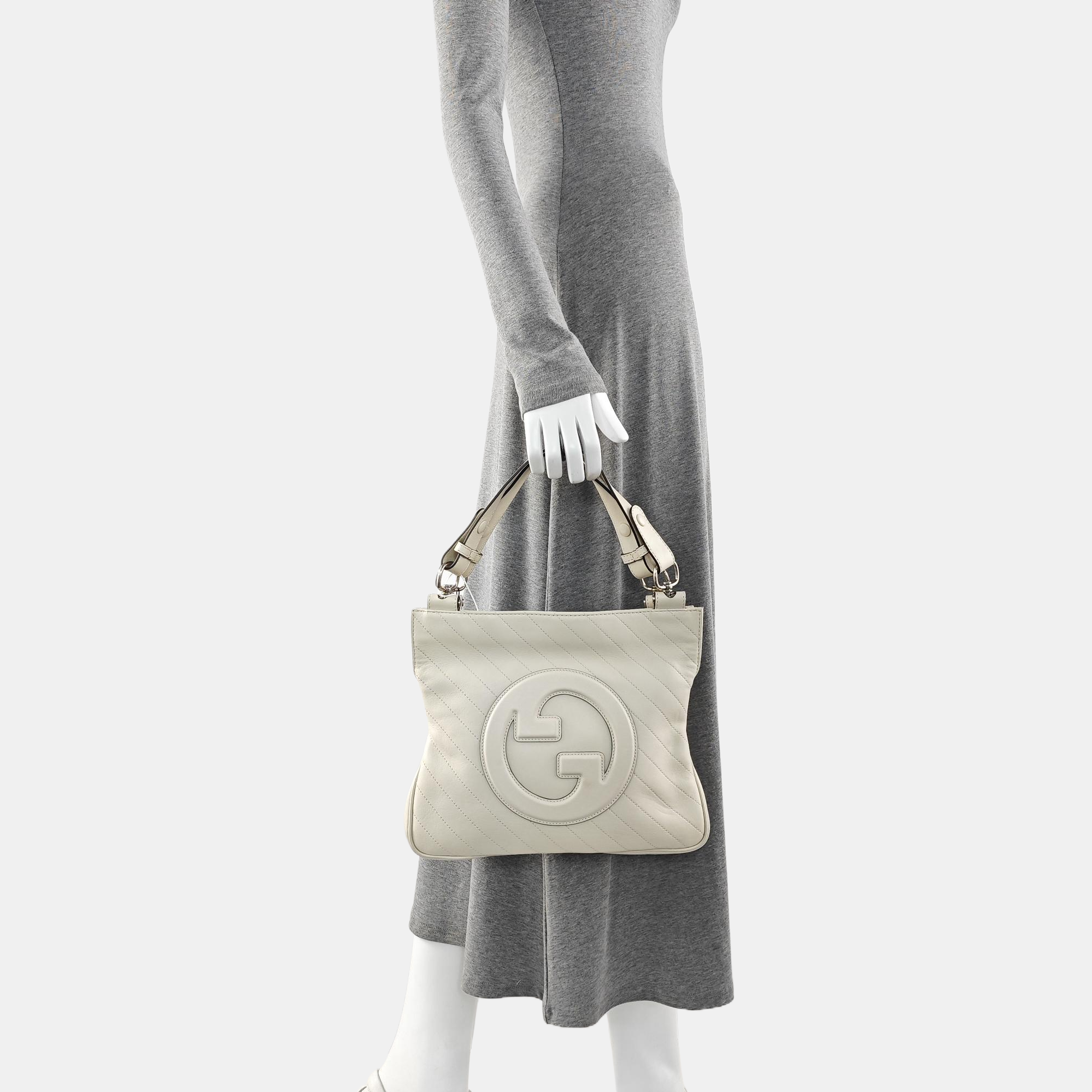 Quilted Calfskin Shoulder Bag White