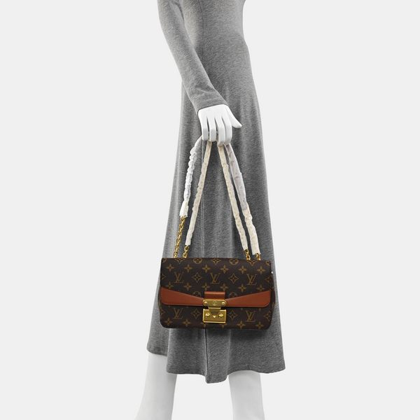 MARCEAU Monogram Coated Canvas Brown