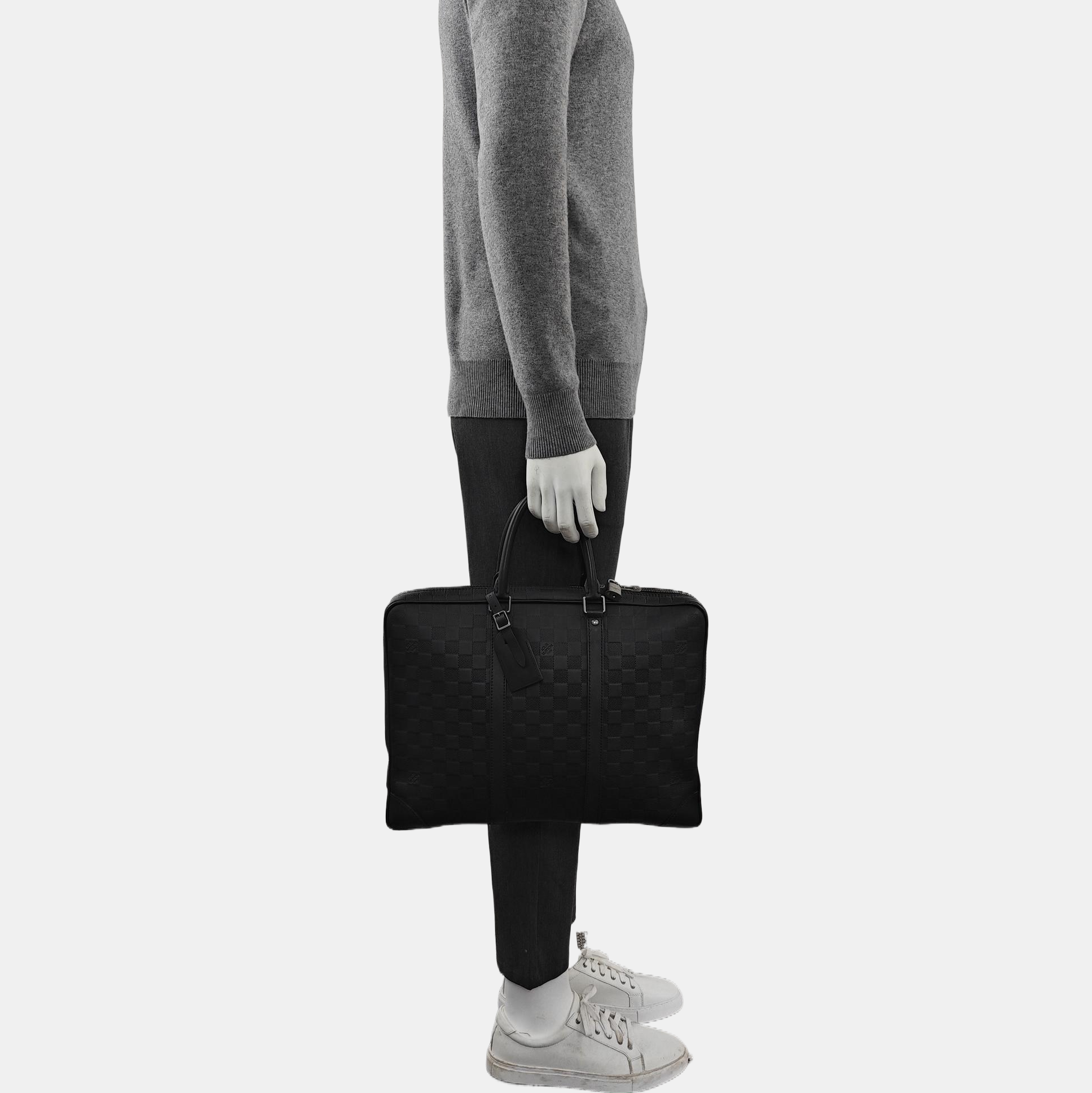 PORTE-DOCUMENTS Damier Graphite Calfskin Black
